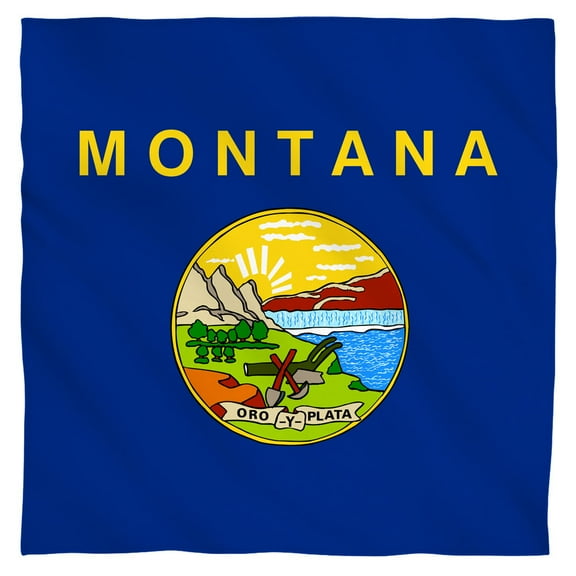 - Montana Flag - Bandana - 22" x 22"