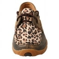 thumbnail image 2 of Twisted X Women's Boat Shoe Leather Driving Moccasins, Distressed/Leopard, 7.5 Medium, 2 of 6