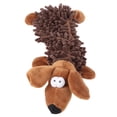 thumbnail image 3 of NFTIGB Squeaky Plush Dog Toy for Chewers, Small Interactive Molar Biting Toy with Built-in Sound Device, Brown Dog Shape (5.1 inches / 13 cm), 3 of 4