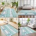 thumbnail image 4 of Area Rugs 4'x6'. Teal Coastal Carpet Runner Indoor Outdoor Rugs Home Decor Aesthetic, Retro Summer Beach Nautical Starfish Non Slip Mats Washable Accent Rug for Living Room Bedroom, 4 of 8