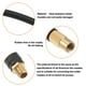 thumbnail image 5 of Adaptador de mandril de manguera de extensión de inflador de neumáticos roscado de 20 cm, tubo de bomba de aire, tubo de válvula de neumático para coche, camión, bicicleta, MTB, caucho de cobre, tono cobre negro Unique Bargains mandriles de llantas, 5 of 7
