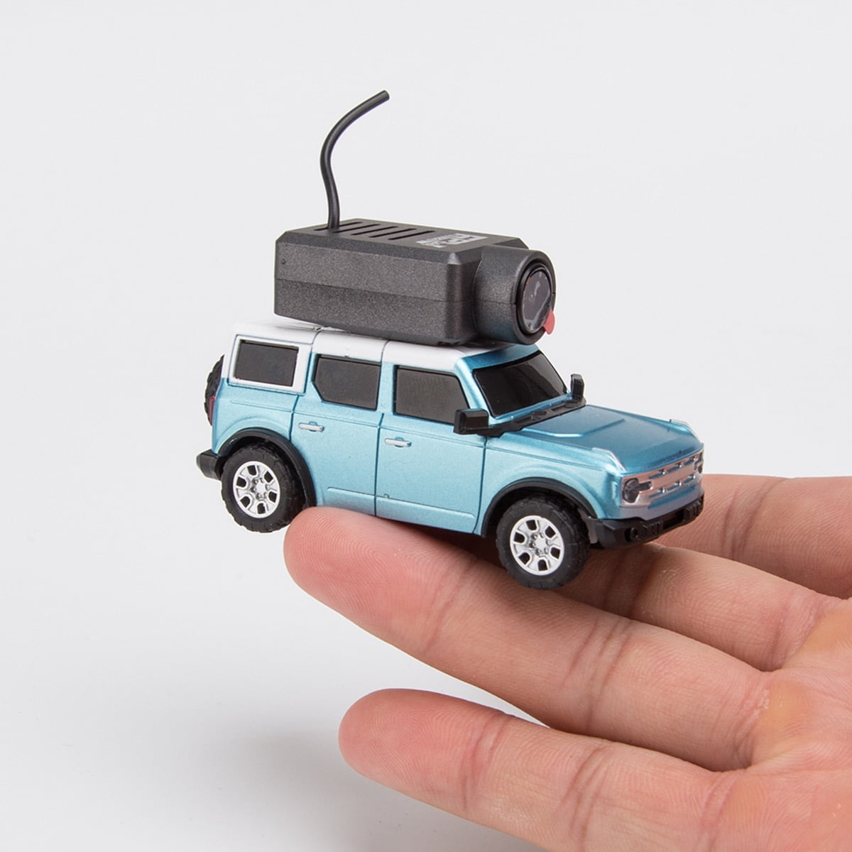 FPV Mini RC Car with Camera, WL 1/64 Scale APP-Controlled Fully Proportional FPV Mini Racing Drift Car with 3-Speed Modes and Underbody Lighting