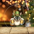 thumbnail image 3 of Best Siamese Dad Proud Beer Lover Happy Oktoberfest Acrylic Round Ornament Cat Lover Kitten Owner Gifts Home Tree Decor - 02016, 3 of 4