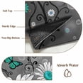 thumbnail image 6 of Daisy Butterfly Area Rugs 2.7'x5', Washable Small Throw Rugs for Kitchen Bedroom, Spring Floral Teal Butterflies Modern Art Indoor Outdoor Rug Non-Slip Low Pile Carpet Runner Reversible Floor Mats, 6 of 8