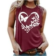 thumbnail image 1 of LSLJS Blouse Sans Manches Imprimée Mode Décontractée pour Femmes Col Rond Sexy Pull-Over Slim, Débardeurs pour Femmes, 1 of 4