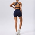 thumbnail image 2 of Conjunto de yoga ajustado de secado rápido for mujer, traje deportivo for correr con bolsillo, transpirable, de dos piezas, estilo nude, 2 of 6