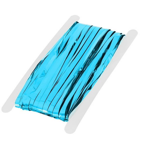 BNNG Silver Metallic Tinsel Foil Fringe Curtains,1x2m Party Streamer Curtains for Birthday Party Decorations, Halloween Decor, Foil Curtain Backdrop for Party Curtains Metal Shimmer Curtain