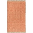 thumbnail image 3 of SAFAVIEH Natural Fiber Thomas Geometric Jute Area Rug, Orange/Natural, 4' x 6', 3 of 7