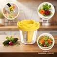 thumbnail image 4 of Manual Vegetable Spiralizer and Curler for Rose Flower Carving Stainless Steel Multifunctional Peeler Carrot Cucumber Rose Garnishing Slicer Tool Kitchen Gadget, 4 of 6