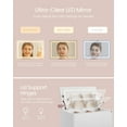 thumbnail image 4 of 5-Drawer Dresser with Vanity Mirror and Touch Control Adjustable Lights, Modern Chest of Drawers for Bedroom, Sturdy Storage Furniture, Snow White, 4 of 6