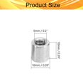 thumbnail image 2 of HUGFEGWE Round Connector Nuts Threaded Sleeve Rod Coupling Nut for Connect Two Threaded Shafts 10PCS CJB91-25823, 2 of 5