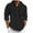 Black, variant on Yyeselk Mens Hoodies Relaxed Fit Button Up Casual Drawstring Hooded Sweatshirt Solid Color Lightweight Long Sleeve Pullover Shirts Black L