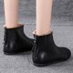thumbnail image 4 of NECHOLOGY Botas Mujer Adulto Femenino Zapatos Botines mujer Botas planas con cremallera para mujer, zapatos de lana, en el tobillo, botas de mujer a la (Black, 7), 4 of 6