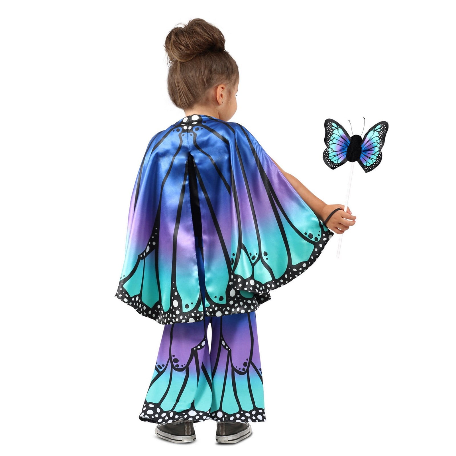 Halloween Girl's Child Blue Butterfly Cape Child Costume