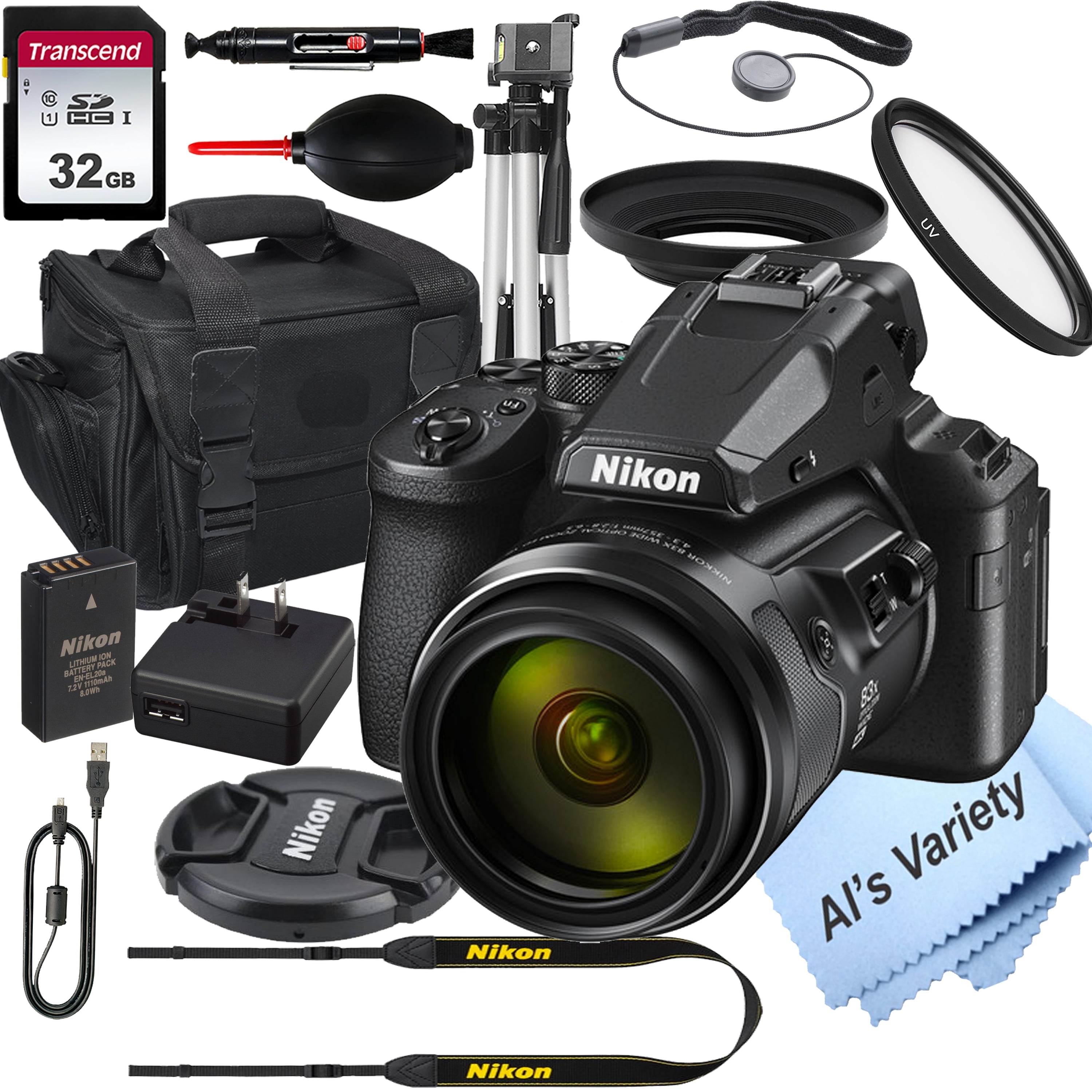 Nikon COOLPIX P950 Digital Camera+ 32GB Card, Tripod, Case, and More