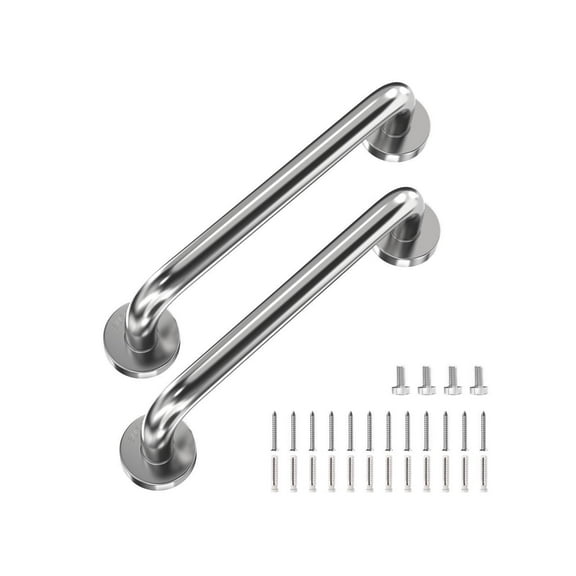 Shower Handle,Grab Bars For Bathtubs Showers,Stainless Steel Bathroom Grab Bars,Toilet Handle, Bathtub Handle,Handicap Grab Bars,Shower Safety Grab Bar, For Seniors, ,Kids, Handicapped, 2 Pack 24in