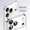 thumbnail image 4 of SULADA For iPhone 17 Pro Case Electroplating Ultra Clear Soft TPU Phone Cover with PU Wrist Strap -, 4 of 5