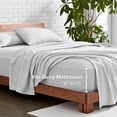 thumbnail image 4 of Bare Home Premium 1800 Collection 4-Piece Bed Sheet Set, King, Heathered Pewter, 4 of 8