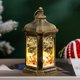 thumbnail image 2 of Linterna de vela navideña, Papá Noel creativo, alce, muñeco de nieve, Navidad Lámpara de vela de árbol con aro colgante portátil iluminada, 2 of 5