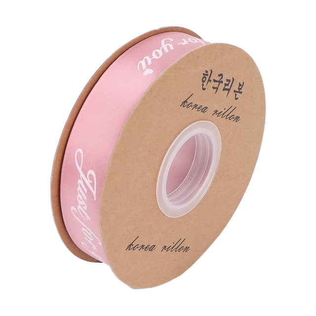 Craft Ribbon, 1in Wide Satin Ribbon Roll 45 Yards Bright Color For Gift Packaging Wrapping Dusty Pink