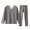 Grey, variant on Men's Winter Thermal Underwear Set â Lined Long Johns with Seamless Base Layer for Cold Weather Blue XXXXL