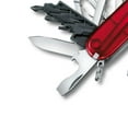 thumbnail image 3 of Victorinox Cyber Tool M Swiss Army Knife 32 Function Swiss Made Pocket Knife With Large Blade, Multiple Bits (Hex, Torx, Philips) and Scissors - Red Transparent, 3 of 6