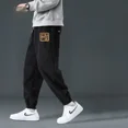 thumbnail image 3 of Pantalones casuales punk para hombre, pantalones harén holgados de otoño e invierno para hombre, ropa de pana suelta, ropa de calle de bajo precio, estilo vintage Y2k, 3 of 5