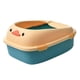 thumbnail image 4 of Bandeja de arena para mascotas Orinal Inodoro Inodoro profundo a prueba de salpicaduras Fácil de limpiar Contenedor de marco desmontable Bandeja Caj 54x45x27cm Sunnimix Bandeja de arena para gatos, 4 of 8