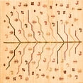 thumbnail image 1 of Ahgly Company Indoor Square Solid Orange Modern Area Rugs, 6' Square, 1 of 1