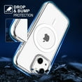 thumbnail image 4 of Phone Case for iPhone 13 Mini, Magnetic Case Clear [Compatible with MagSafe] Protective Bumper Hard Back Cover for 5.4 Inch, 4 of 11