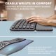 thumbnail image 3 of Teclado ergonómico inalámbrico dividido con reposo de muñeca acolchada conectividad usb c recargable, 3 of 7