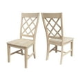 thumbnail image 6 of International Concepts Set of Two Solid Wood Dining Chairs, Unfinished, 6 of 12