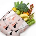 thumbnail image 3 of Wukai White And Black Rabbit Sturdy and Stylish Reusable Canvas Tote Bag: Eco-Friendly, Heavy-Duty Grocery Shopping Bag with Reinforced Handles, 3 of 7