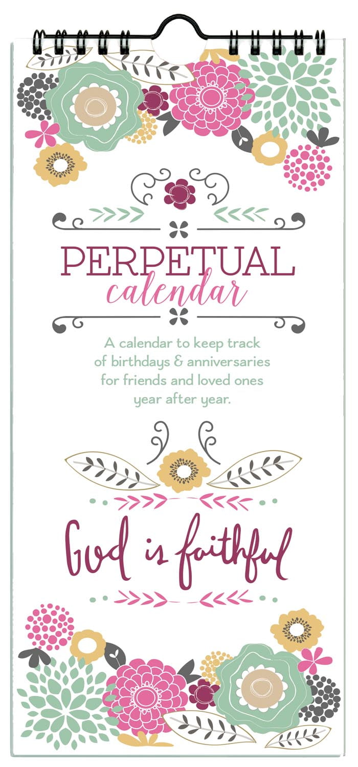 Gina B Designs God is Faithful Perpetual Calendar