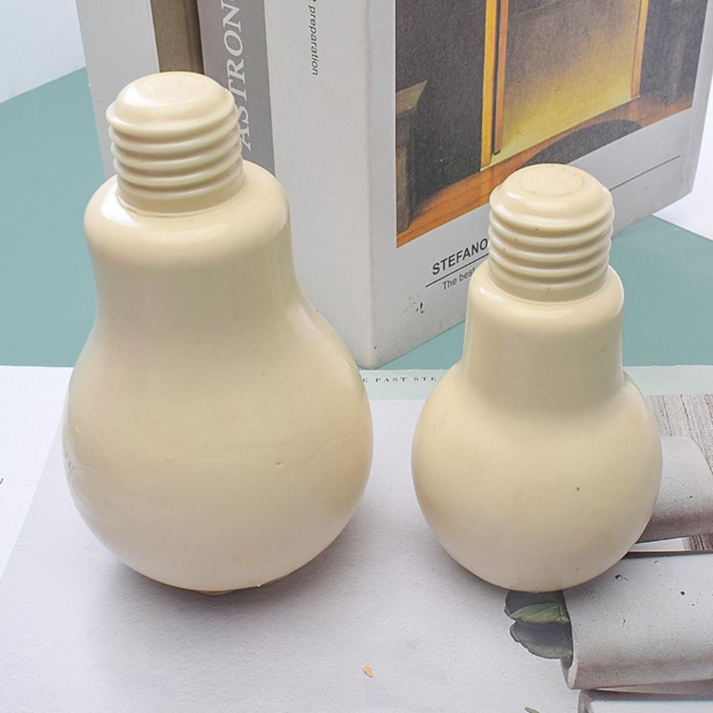 Bulb-shape Silicone Mold Candle Mold Non-stick Easy to De-mold for Making Candle
