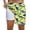 AB366 Light Yellow, variant on Men's Board Shorts With Liner Shark Print Drawstring Elastic Waist Straight Leg Trunks Fashion Quick Dry Male Summer Hawaii Surfing Beach Shorts Light Yellow Size L