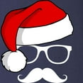 thumbnail image 3 of CafePress - Christmas Mustache Nerd Long Sleeve Dark T Shirt - Long Sleeve Dark T-Shirt, 3 of 4