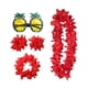 thumbnail image 4 of Conjunto de Traje hawaiano Tropical Hugo para mujer vestido elegante rojo, 4 of 10