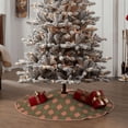 thumbnail image 5 of Salouo Green and Pink Squares Christmas Tree Skirt 36" Farmhouse Christmas Decorations Snowman Xmas Tree Skirt Tree Mat for Holiday Party Decor, 5 of 8
