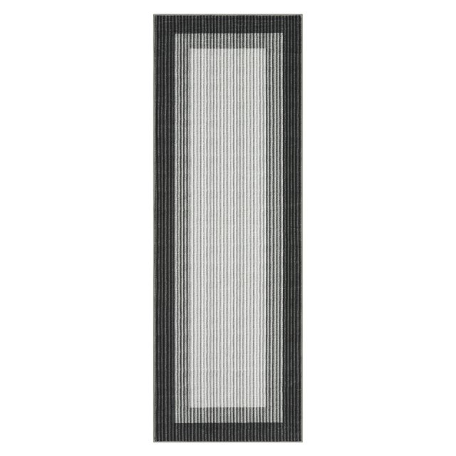 Modern Abstract Area Rug, Machine Washable Non Slip Low Pile Carpet, Soft Stain Resistant Printed Mat for Living Room Bedroom Dining Room, Brown Green Black Gray