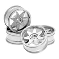 thumbnail image 4 of Llantas para coche RC a escala 1/10, accesorios para juguetes RC, diámetro de 2,05", alto rendimiento Blanco, 4 of 9
