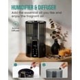 thumbnail image 7 of Humidifiers for Room Bedroom, 1.06Gal(4L) Dishwasher-Safe Tank, Top Fill & Easy to Clean, Night Light, Aroma Diffuser, Humidity Control, 12H Timer, Sleep Mode, 3 Level Mist, Home, Nursery, Black, 7 of 7