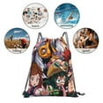 thumbnail image 4 of My Hero Academia Drawstring Backpack Anime Sackpack Gym Bag For Sport Yoga Travel Hiking Shopping Lightweight Gym Bag 16*14 Inch, 4 of 9