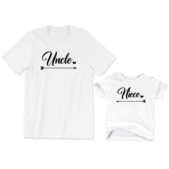Uncle Men's T-Shirt Cute Matching Tee Niece Kids Toddler Shirt Youth Baby