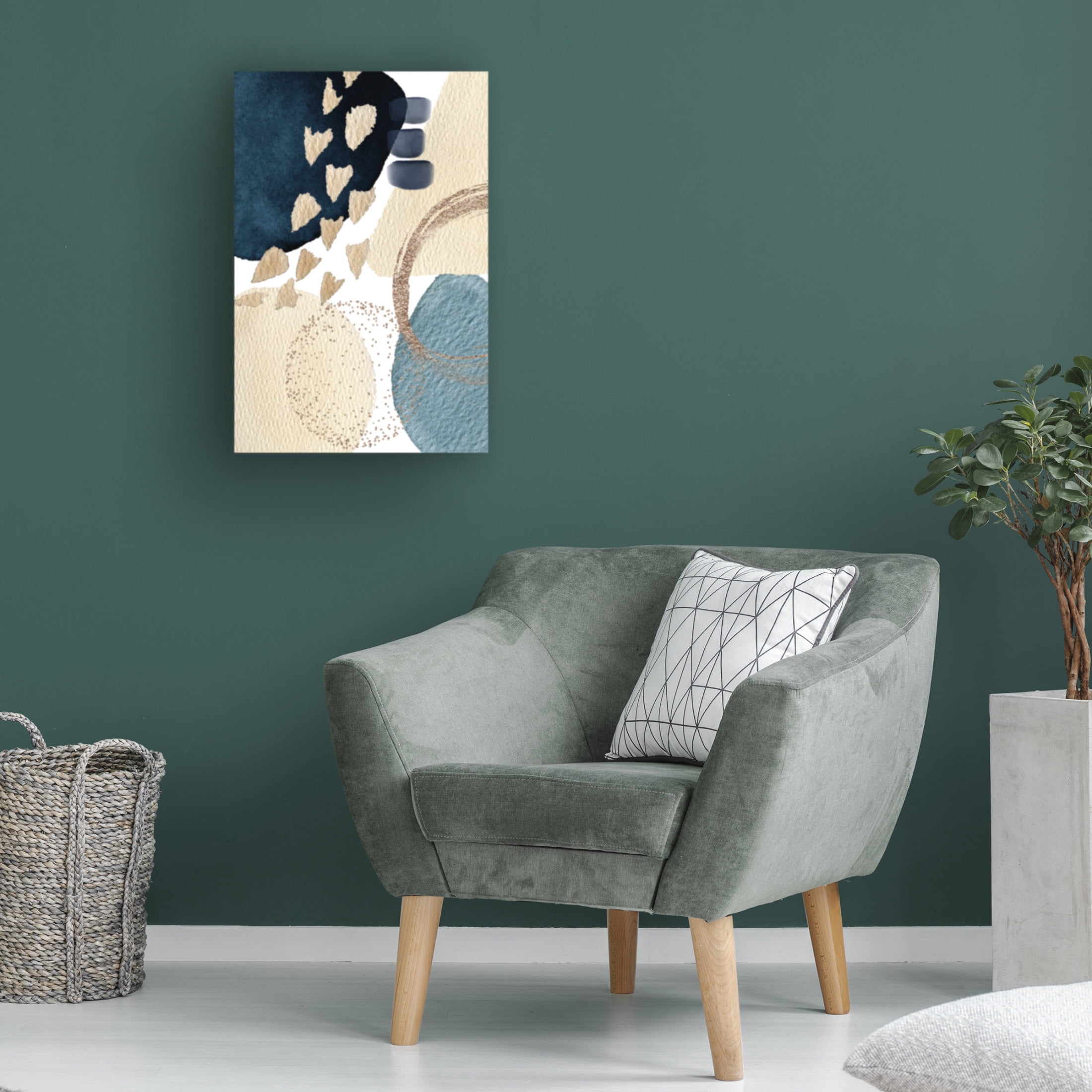 Trademark Fine Art Sally Ann Moss Blue Beauty 2 Canvas Wall Art
