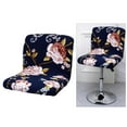 thumbnail image 6 of Stretch Cover Slipcovers, Counter Height Bar Stool Covers Dining Room kitchen counter Stool Cafe Furniture Low Seat Protectors Style 1, 6 of 7