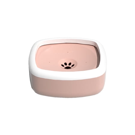 1L Slow Feeder Floating Dog Water Bowl, Splash-Proof & Spill-Resistant, Keeps Mouth and Fur Dry