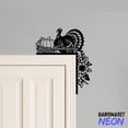 thumbnail image 3 of Handmadetneonsign Happy Thanksgiving Door Corner Sign, Turkey Metal Door Topper, Pumpkin Door Decor 045514, 3 of 3