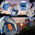 thumbnail image 2 of Tent 6 Person Dome Camping Tent, Double Layer Waterproof, Removable Rain Fly, for Outdoor Hiking, Fishing (6 People Blue), 2 of 7