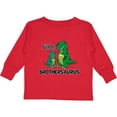 thumbnail image 3 of Inktastic Little Brothersaurus Boys Long Sleeve Toddler T-Shirt, 3 of 5